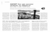 ABR2015 ANMP fez um severo ataque ao Algarve acusa Luís Gomes · 2019-12-03 · Gomes responsabiliza a As-sociação Nacional dos Mu-nicípios Portugueses pela criação de critérios