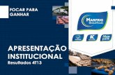 Apresentação do PowerPointri.marfrig.com.br › PT › Documentos › 3588_Apresentacao... · exportações do Brasil e significativa melhora dos resultados do Uruguai 3,4% de crescimento