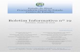 Boletim Informativo nº 19 - Piauí PGE N 19.pdf · da Lei Complementar nº 115, de 28/08/2008. (Publicada no DOE nº 106, de 8.6.2016) Lei Complementar nº 210, de 8.6.2016 – Altera