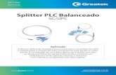 Splitter PLC Balanceado - Splitter PLC Balanceado SC/UPC suporte@  comercial@