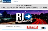 RIO DE JANEIRO INFRA-ESTRUTURA METRO-FERROVIÁRIA EM 2016 · 2014-01-16 · INFRA-ESTRUTURA METRO-FERROVIÁRIA EM 2016 SÃO PAULO, 06/05/13 . SECRETARIA DE TRANSPORTES A REGIÃO METROPOLITANA