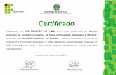 Certificamos que IVÃ VINAGRE DE LIMA “Projeto ... · Certificamos que GRASIELLE CRISTINA DOS SANTOS LEMBI GORLA participou como colaborador do “Projeto integrador de produtos