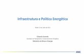 Infraestrutura e Política Energética › fiepe › imagens › Apresentao---13h30-s-… · Novos modelos de contratação da Expansão Descentralização Recursos Energéticos Distribuídos,