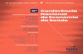 APES | Associação Portuguesa de Economia da Saúdeapes.pt/wp-content/uploads/2019/04/cartaz_digital_16CNES-2019.pdf · Created Date: 4/1/2019 11:47:41 PM