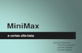 MiniMax - FEUPeol/IA/1415/Estudantes_IART_MiniMax_2014_1… · MiniMax com Cortes Alfa-Beta - Limitações Problemas com a escolha do caminho ótimo Algoritmo “good child” Com
