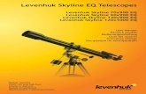 Levenhuk Skyline EQ Telescopes · Levenhuk Skyline EQ Telescopes Refractor A. Dust cap B. Dew cap C. Objective lens D. Optical tube E. Piggyback bracket F. Finderscope G. Finderscope