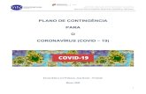 PLANO DE CONTINGÊNCIA PARA O CORONAVÍRUS ......O Plano de Contingência para o Coronavírus (Covid – 19) da Escola Básica Professor José Buisel define as orientações estratégicas