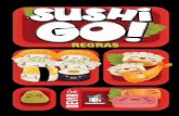 SUSHI GO! - devir.com.br · ele vale 9 pontos. Um nigiri de salmão marca 2 pontos. Se estiver sobre uma carta de wasabi, ele vale 6 pontos. Um nigiri de ovo marca 1 ponto. Se estiver