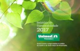 Relatório de Sustentabilidade 2017 - Unimed PiracicabaEngajamentos públicos Identificação Reuniões com lideranças, escritório da ... a gestão da sustentabilidade e, com isso,