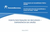 FONTE/DESTINAÇÃO DE RECURSOS EXPERIÊNCIA DA UNIÃOcrc-es.org.br › wp-content › uploads › 2013 › 11 › 1-FONTE-DESTINA... · 2017-01-17 · Mecanismo integrador entre a