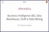 Informática Business Intelligence(BI), Data Warehouse ...€¦ · Propósitos de um Data Warehouse •Para entender o propósito do DW, analisaremos as seguintes questões: •“Nós