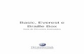Basic, Everest e Braille Box...Instale um dos seguintes drivers de impressão em seu computador. • Windows XP, Vista Windows 7-32 Bit use o driver Index 5(32bit) • Windows 7-64