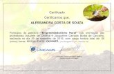 Certificado Certificamos que, - FacUnicamps€¦ · Empreendedorismo Rural ... Participou da palestra: “ professoras Izaudete de Oliveira e Jacqueline Campos Borba de Carvalho,