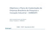 Objetivos e Plano de Implanta ção da Empresa Brasileira de ......Exemplo do processo de morte de uma indústria –Fase 2 -Desespero LUCRO PRESUMIDO Vendas 3.600.000,00 B.C. INSS
