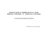DEPARTAMENTO DE BIOLOGÍA Y GEOLOGÍAieswenceslaobenitez.es/wp-content/uploads/2020/05/ByG-19-20.pdf · de ESO y un grupo de Biología y Geología 4º ESO. CARLOS HIDALGO CABALLERO,