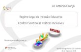AE António Granjo Regime Legal da Inclusão Educativa Conferir … · 2018-07-11 · transição para a vida pós-escolar. Centro de Apoio à Aprendizagem . Dúvidas? Questões?