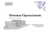 Sistemas Operacionais - Ezequiel Zorzalezequielzorzal.com/aulas/SO/Aula01.pdf · Sistemas Operacionais Sistemas paralelos (2) • Symmetric multiprocessing (SMP) • Cada processador