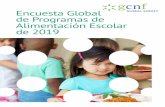 Encuesta Global de Programas de Alimentación … › wp-content › uploads › 2019 › 01 › Survey...2019/01/25  · relacionado con la alimentación escolar en su país. Los