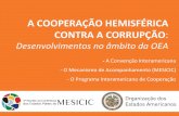 A COOPERAÇÃO HEMISFÉRICA CONTRA A …B. Adotar medidas de proteção para aqueles que denunciem atos de corrupção que possam ser objeto de investigação em base administrativa