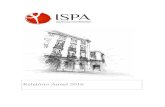 Relatório Anual 2016 - ISPAISPA - Relatório Anual 2016 4 I Grau de cumprimento do Plano Estratégico e do Plano Anual O Plano de Ação para o ano de 2016 aprovado pela entidade