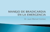 Dr. Juan Manuel Gomez - FAC...1. Bradicardia sinusal espontánea o secundaria a tratamiento farmacológico esencial para el paciente, en las cuales no se pudo demostrar la vinculación