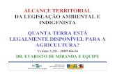 ALCANCE TERRITORIAL DA LEGISLAÇÃO AMBIENTAL E … · 2009-06-08 · alcance territorial da legislaÇÃo ambiental e indigenista quanta terra estÁ legalmente disponÍvel para a