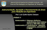 Instrumentação, Aquisição e Processamento de Sinais para ...aquarius.ime.eb.br/~moniz/instrumentacao/instrument_08.pdf · Aplicações, Vantagens e Desvantagens: Acelerometria