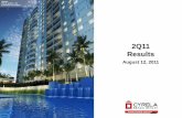 2Q11 Results - GlobalRI › admin › gestor › ... · 2Q11 Results August 12, 2011 Maayan Rio de Janeiro - RJ Launched in June/2011. 2Q11 Results Introduction Elie Horn Luis Largman