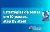 em 10 passos, Estratégias de testes step by step!...Nível do Teste Ferramentas para cada tipo de teste. 6 6 Tipos de Teste Analogia: Festa de Aniversário. 7 7 ... É preciso que