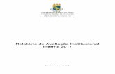 Relatório de Avaliação Institucional Interna 2017€¦ · 4.3.4 Avaliação de Desempenho Docente ... egressos, discentes, docentes, servidores técnico-administrativos e sociedade