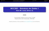 BCC202 - Estrutura de Dados Iparte_2).pdfBCC202 - Estrutura de Dados I Aula 09: Listas (Parte 2) ASN Universidade Federal de Ouro Preto, UFOP Departamento de Computação, DECOM Material