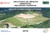 RELATÓRIO DE IMPACTO AMBIENTAL - RECURSOS HÍDRICOS · RELATÓRIO DE IMPACTO AMBIENTAL - RECURSOS HÍDRICOS - AMPLIAÇÃO DO ATERRO SANITÁRIO CDR PEDREIRA Processo Cetesb nº 083/2017