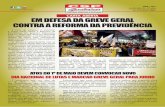 CARTA ABERTA EM DEFESA DA GREVE GERAL CONTRA A REFORMA DA PREVIDÊNCIA · 2019-12-03 · centrais sindicais, seja marcado um novo Dia Nacional de Paralisações e Protestos contra