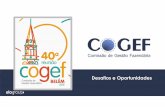Desafios e Oportunidades - COGEF · 2019-04-01 · APRESENTAÇÃO Este relatório apresenta os principais resultados do Workshop Desafios e Oportunidades, realizado nos dias 20 e