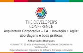 Arquitetura Corporativa EA + Inovação + Agile: …...2019/07/19  · Arquitetura Corporativa –EA + Inovação + Agile: abordagens e boas práticas Arthur Carlos Rodrigues +18 anos