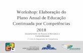 1 Workshop: Elaboração do Plano Anual de …enagro.agricultura.gov.br/paec/paec-por-competencias/...demandado, mediante utilização de ferramentas como excel avançado e sites em