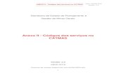 Anexo II - Códigos dos serviços no CATMAS · hardware criptográfico) 34908 Certificado Digital - Pessoa Jurídica ... 11 8. Soluções Corporativas Nome do Serviço Especificação