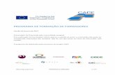 PROGRAMA DE FORMAÇÃO DE FORMADOREScape-project.eu/platform/translate/pt/IO4_Cape_FINAL_PT.pdfCAPE – Careers Advice and Pathways to Employment 2015-1-PL01-KA202-016802 PROGRAMA