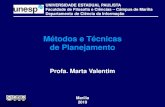 Métodos e Técnicas de Planejamento - Site de Marta Valentimvalentim.pro.br/.../pgui/Metodos_Tecnicas_Planejamento.pdf · 2019-08-04 · Um bom planejamento estipula os prazos [curto,