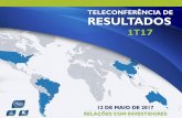TELECONFERÊNCIA DE RESULTADOS - Marfrigri.marfrig.com.br/PT/Documentos/4267_Apresentacao_Resultados_1… · TELECONFERÊNCIA DE RESULTADOS 12 DE MAIO DE 2017 1T17 RELAÇÕES COM