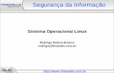 Sistema Operacional Linuxe9todos%20de%20Defesa/Seguranca_Linux.pdf · - Um sistema operacional Linux com Kernel 2.4.x ou superior pode atuar como um poderoso sistema de Firewall -