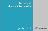 INFORME MERCADO AUTOMOTOR JUNIO 2020...2020/07/06  · INFORME MERCADO AUTOMOTOR – JUNIO 2020 Resultados del mercado automotriz chileno en junio de 2020 Mercado de livianos y medianos