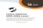 Leitor Opticon OPR-3201 Laser · Leitor Opticon OPR-3201 Laser O conjunto optico do OPR3201 está posicionado para proporcionar estabilidade do laser com movimento da