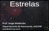 Departamento de Astronomia, IAG/USPjorge/estrelas2013_07.pdfwelcome Estrelas jóvens 58 CMa R1 star-forming region Profa. Jane Gregorio-Hetem Lítio em estrela jovem 59 Estudaram 450