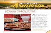 Gastronomia pelo mundo Armênia culinária · dilhada. O País foi o primeiro a adotar cris-tianismo e tem hoje mais de duas mil igrejas para uma população de três milhões de