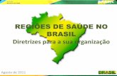 REGIÕES DE SAÚDE NO BRASIL...partir de identidades culturais, econômicas e sociais e de redes de comunicação e infraestrutura de transportes compartilhados, com a finalidade de
