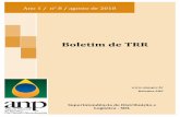 Boletim de TRR - anp.gov.br€¦ · Boletim de TRR – Ano 1 / nº 8/ agosto de 2018 8 3) SIMP de TRR 3.1) Auditoria dos Dados A partir de abril de 2016, o setor de Movimentações