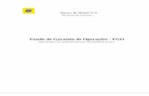 Fundo de Garantia de Operações - FGO - Banco do Brasil · Lista de Siglas e Abreviaturas AC – Assembleia de Cotistas ANBIMA - Associação Brasileira das Entidades dos Mercados
