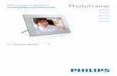 PhotoFrame - Philips · 2008-08-06 · Para o modo Apresentação Reduzir o zoom de uma foto f RESET Repor as predeﬁ nições de fábrica • • • • • • • Descrição