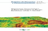 Mapeamento Geomorfológico da Bacia Hidrográfica do Rio São Bartolomeu, escala 1… · 2014-08-26 · escala 1:100.000 para oferecer subsídio a trabalhos sobre outros elementos